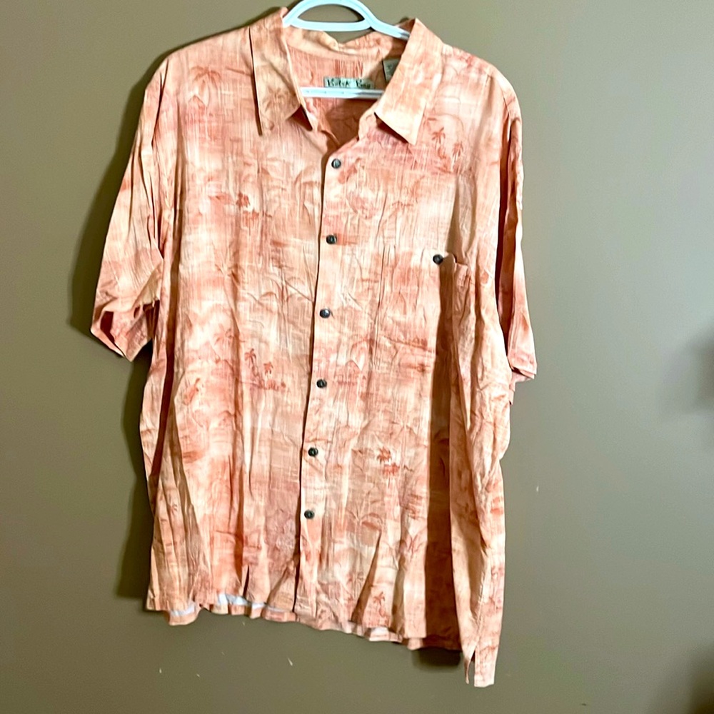 😄Vintage rayon vacation Hawaiian style shirt. B6